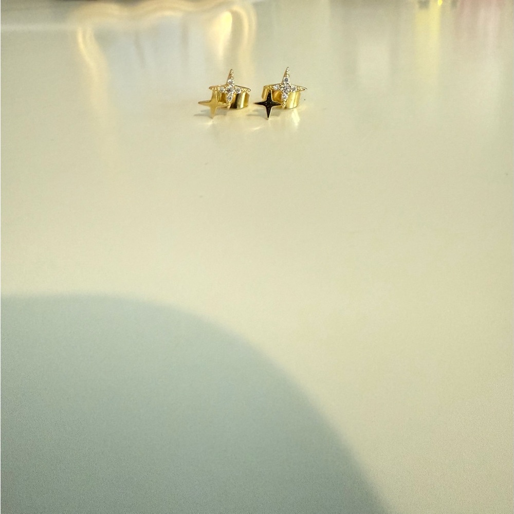 Gold Star Earrings